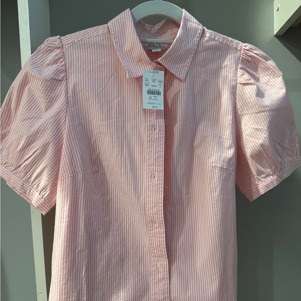 J. Crew Pink Button Down Shirt NWT